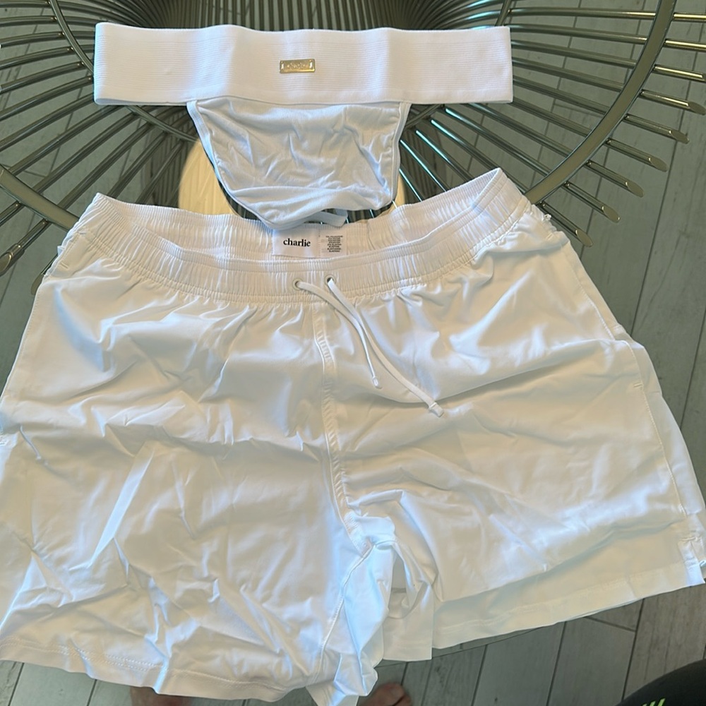 SOLD NWT Charlie by MZ sport short and thong